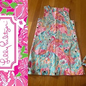 Lilly Pulitzer Girls Flamingo Dress- Size 7
